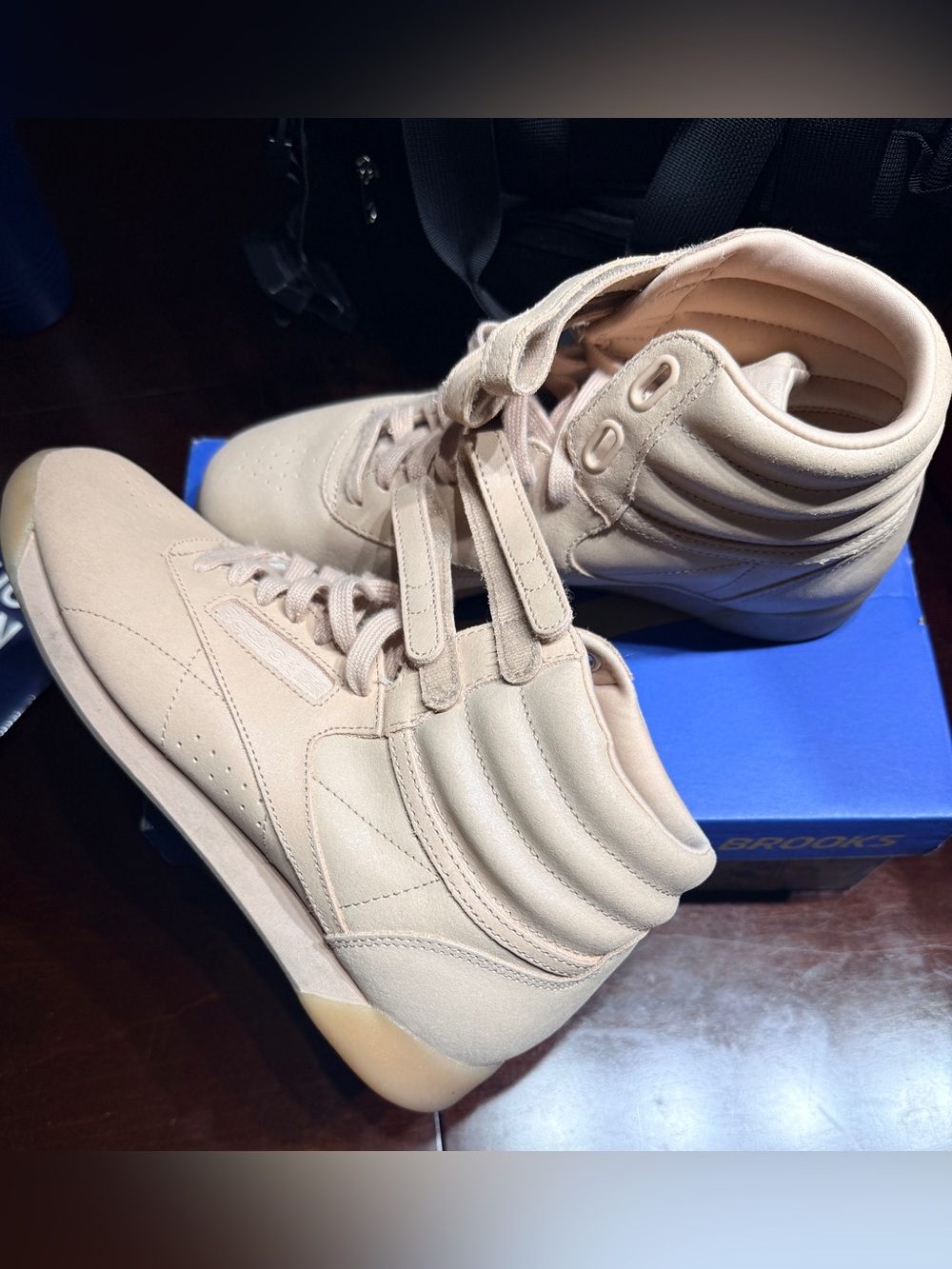 Reebok Beige High-Top Sneakers - Clean Minimal Design